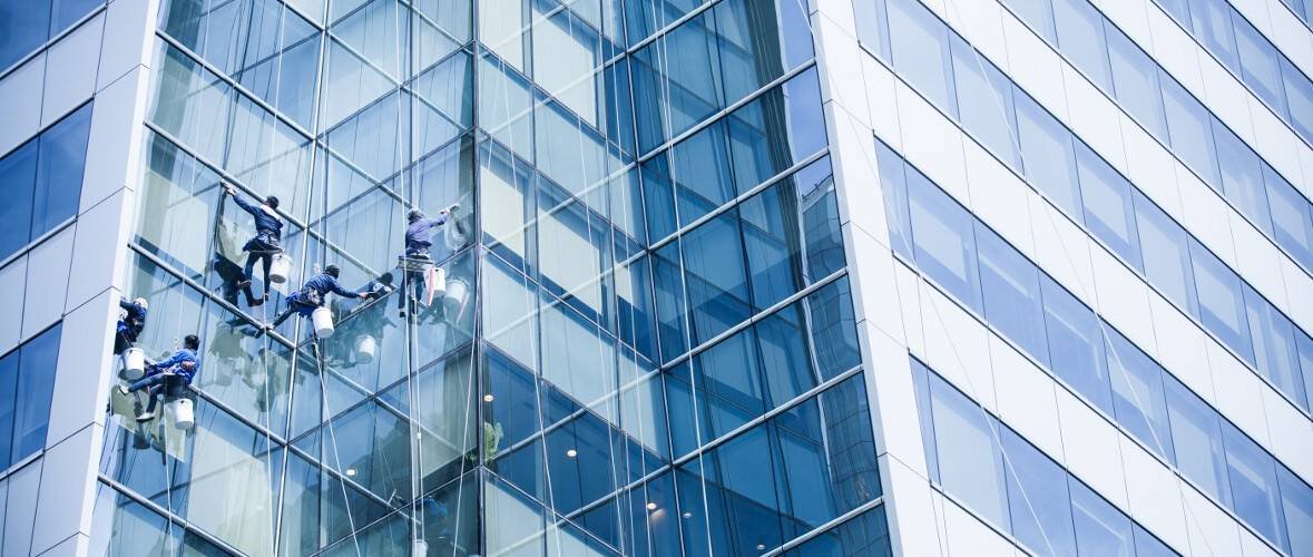 high rise post construction cleaning